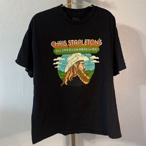 Chris Stapleton’s All American Road Show Black graphic Tee- XL
